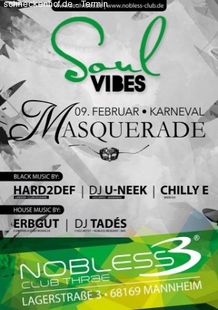 2. Soul Vibes / Masquerade Werbeplakat