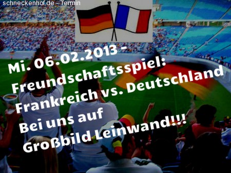 Frankreich vs. Deutschland Werbeplakat