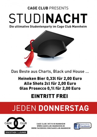 Studinacht Werbeplakat
