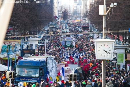 Faschingsumzug Mannheim Werbeplakat