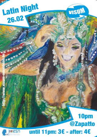VISUM Latin Night Werbeplakat