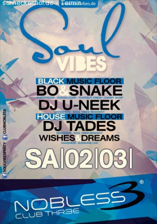 SOUL VIBES | Every Saturday | Werbeplakat