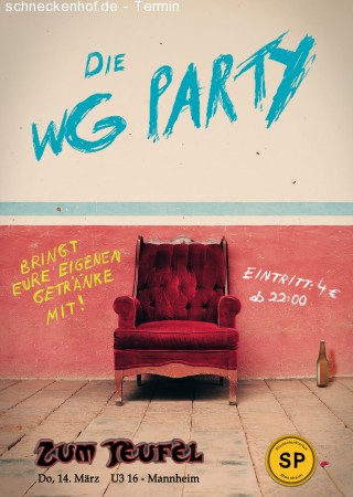 WG-Party Mannheim Werbeplakat