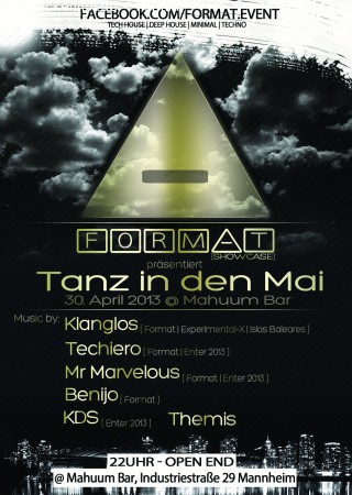 FORMAT pres. Tanz in den Mai Werbeplakat