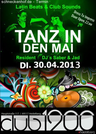Tanz in den Mai @ Club 1900 HD Werbeplakat