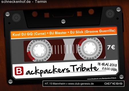 Backpackers Tribute Werbeplakat