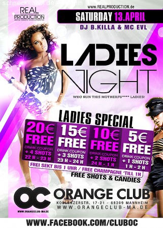 Ladies Night Werbeplakat
