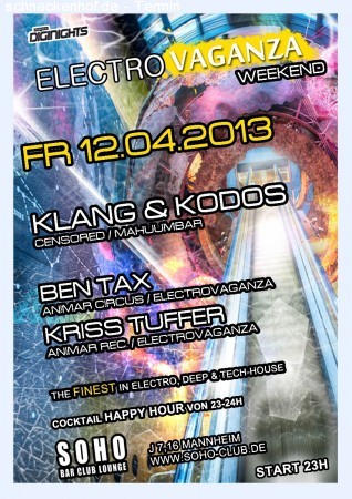 Electrovaganza Soho Werbeplakat