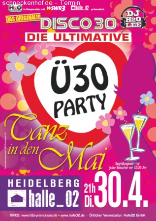 Ü30 Tanz in den Mai Spec. Werbeplakat