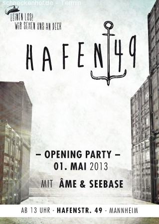 Hafen 49 Opening Werbeplakat