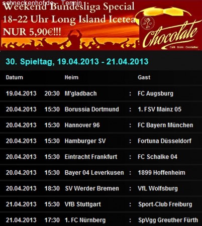 Bundesliga Weekend Special Werbeplakat