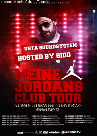 MeineJordansClubtour mit Sido Werbeplakat