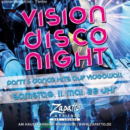 Disco Night - Vj Funny T Werbeplakat