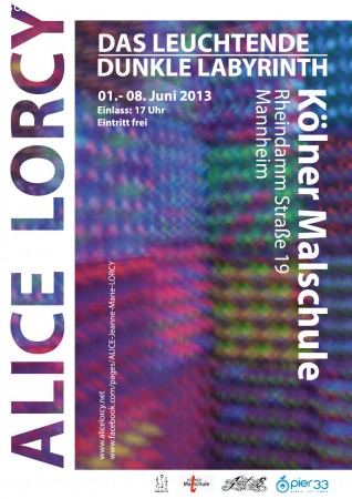 Das leuchtende dunkle Labyrint Werbeplakat