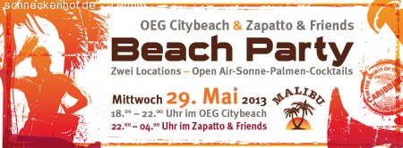 Malibu Beach Party Werbeplakat