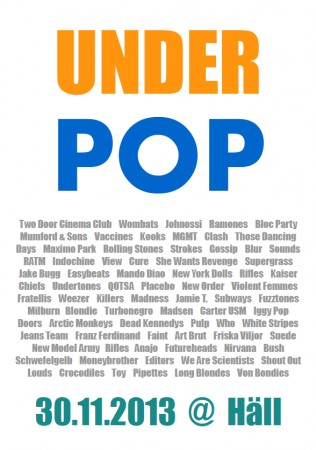 Underpop-Party Werbeplakat