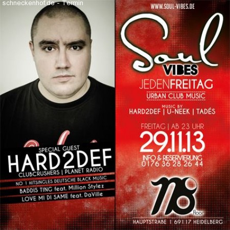 Soul Vibes @ N8floor, HD Dj Hard2def Werbeplakat