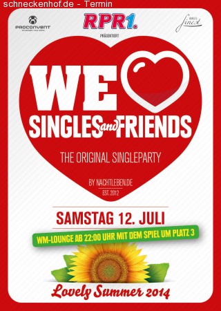 We love Singles & Friends @ Bel Air Werbeplakat