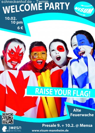 VISUM Welcome Party Werbeplakat