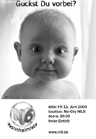 Wohnheimparty Werbeplakat