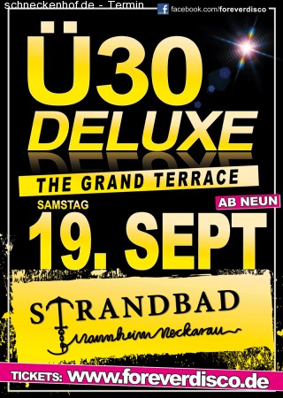 Ü30 Deluxe Summer Closing Party Werbeplakat