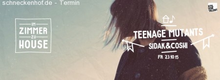 Im Zimmer Zu House: Teenage Mutants Werbeplakat