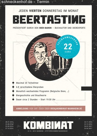 Beertasting Werbeplakat