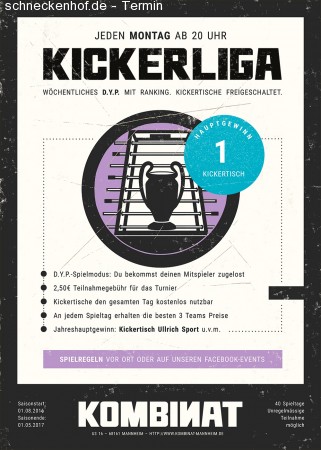 Kombinat Kickerliga Werbeplakat