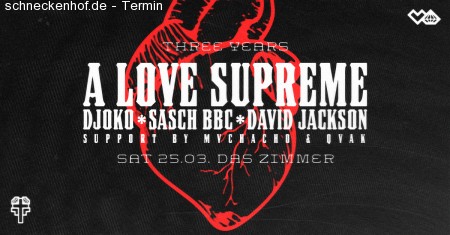 3 years a love supreme Werbeplakat