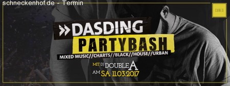 D A S D I N G Partybash I Cubes Werbeplakat