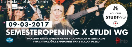 Semesteropening X StudentsDay Afterparty Werbeplakat