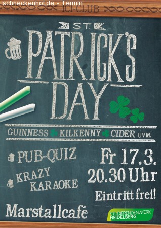 ICI-Club: St. Patricks-Day Karaoke & Pub Werbeplakat