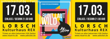 Bunt.Laut.Wild Party Werbeplakat