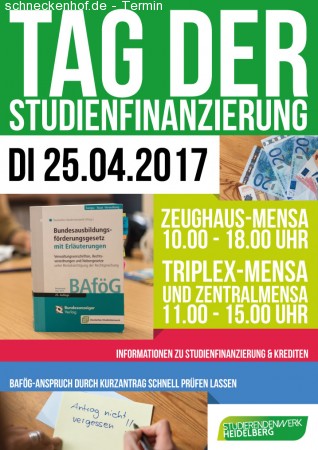 Tag der Studienfinanzierung Werbeplakat