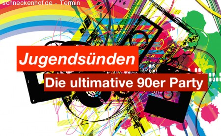 Jugendsünden - die ultimative 90er Party Werbeplakat