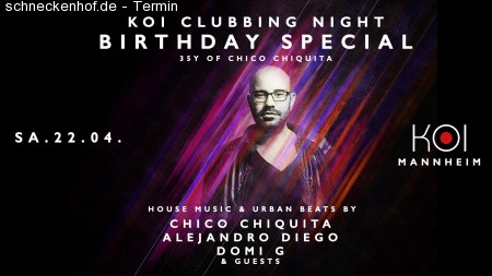 Clubbing Night x Chico's BirthdaySpecial Werbeplakat