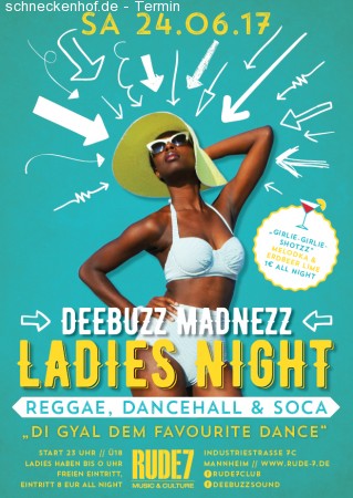 LADIES NIGHT - Dancehall & Tropical Werbeplakat