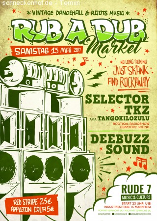 Vintage Dancehall & Roots Reggae Werbeplakat