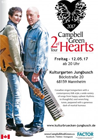 Kanadisches Duo bei Kulturbrücken Werbeplakat