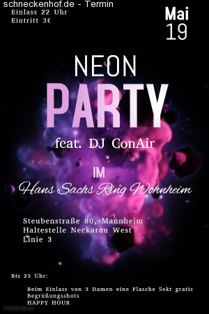 NEON PARTY Werbeplakat