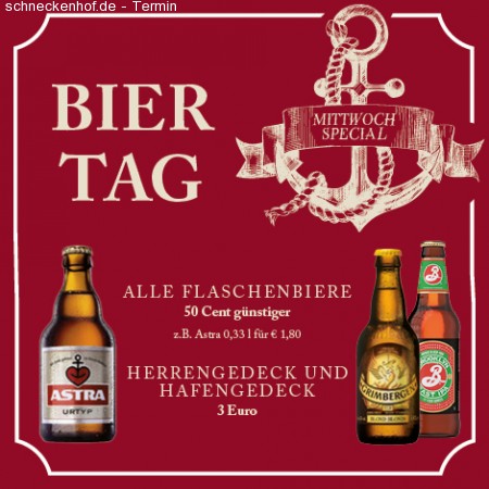 Biertag im Nelson Werbeplakat