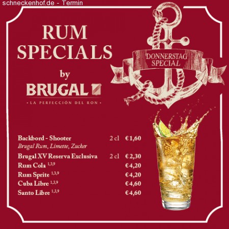 Rumspecials im Nelson Werbeplakat