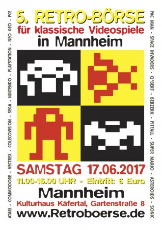 5.Retrobörse für klassische Videospiele Werbeplakat