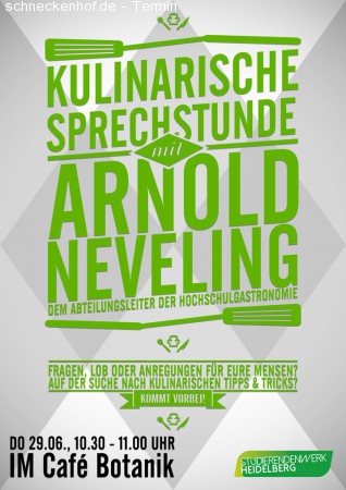 Kulinarische Sprechstunde Werbeplakat