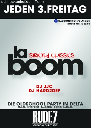 DJ JJC & Hard2Def - La Boom - Oldschool Werbeplakat