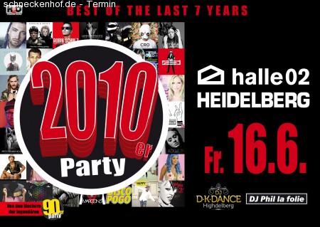 Die 2010er Party Werbeplakat