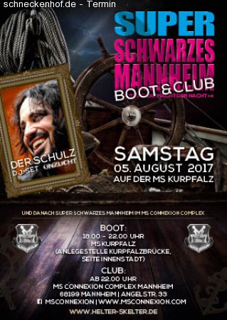 Super Schwarzes Mannheim & Boot Werbeplakat