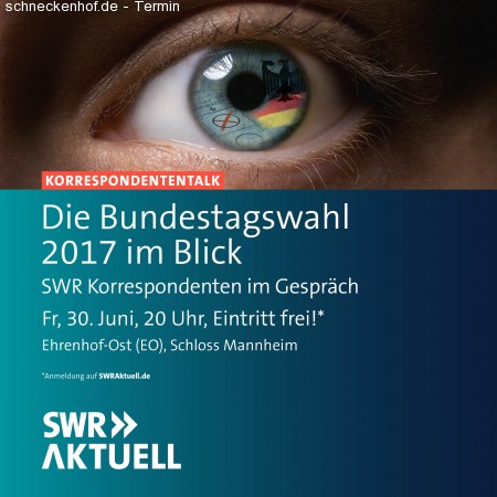 SWR Aktuell Korrespondententalk zur Wahl Werbeplakat