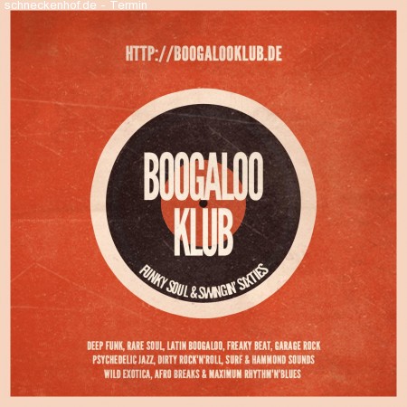 Boogaloo Klub Werbeplakat