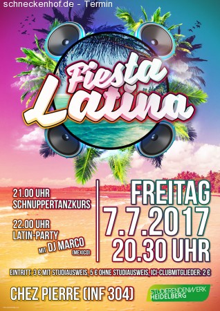 ICI-Club: Latin-Party mit DJ Marco Werbeplakat